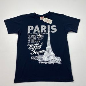 NEW! Men’s Paris The Eiffel Tower Short Sleeve T-Shirt Size Small W/Tags